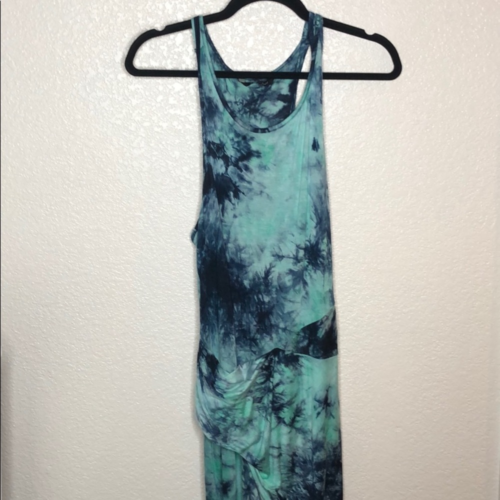 High low tie-dye maxi dress